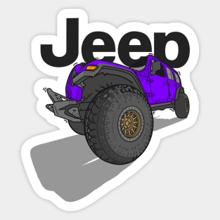 Jeep Design - Purple Sticker